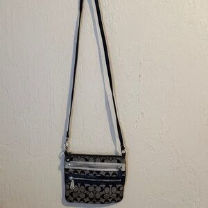 Stylish Black and Gray Crossbody Bag